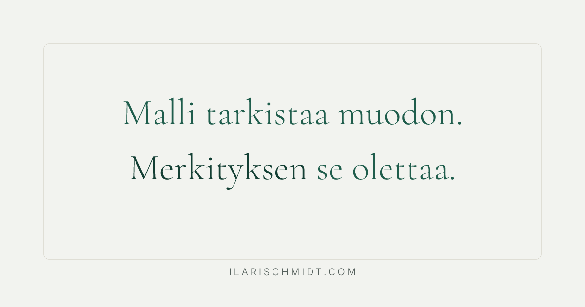 Kysyin järjestelmältä, miten se on aiemmin epäonnistunut